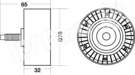 IPS Parts ITB-6J00 - Gərginləşdirici, vaxt kəməri furqanavto.az