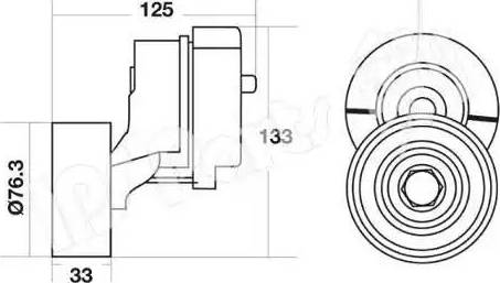 IPS Parts ITB-6K27E - Gərginləşdirici, vaxt kəməri furqanavto.az