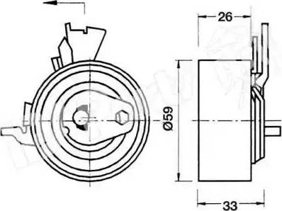 IPS Parts ITB-6W05 - Gərginləşdirici, vaxt kəməri furqanavto.az