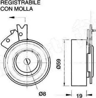 IPS Parts ITB-6W02 - Gərginləşdirici, vaxt kəməri furqanavto.az