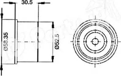 IPS Parts ITB-6W11 - Gərginləşdirici, vaxt kəməri furqanavto.az