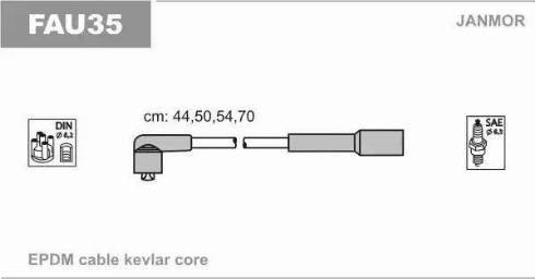 Janmor FAU35 - Alovlanma kabeli dəsti furqanavto.az