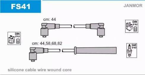 Janmor FS41 - Alovlanma kabeli dəsti furqanavto.az