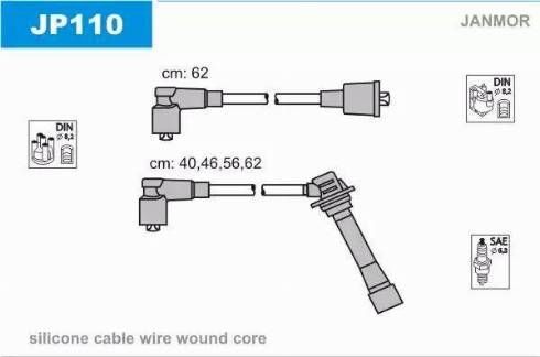 Janmor JP110 - Alovlanma kabeli dəsti furqanavto.az