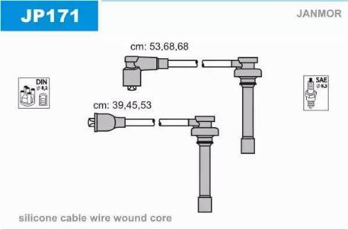 Janmor JP171 - Alovlanma kabeli dəsti furqanavto.az