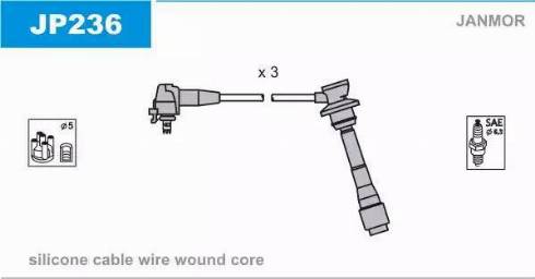 Janmor JP236 - Alovlanma kabeli dəsti furqanavto.az