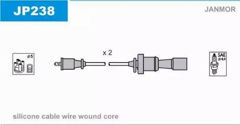 Janmor JP238 - Alovlanma kabeli dəsti furqanavto.az
