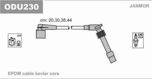 Janmor ODU230 - Alovlanma kabeli dəsti furqanavto.az