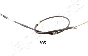 Japanparts BC-205 - Kabel, dayanacaq əyləci furqanavto.az