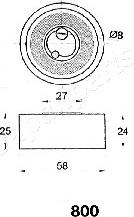 Japanparts BE-800 - Gərginləşdirici, vaxt kəməri furqanavto.az