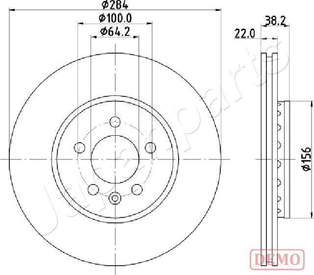 Japanparts DI-442C - Əyləc Diski furqanavto.az