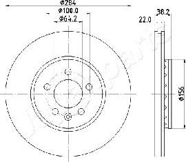 Japanparts DI-442 - Əyləc Diski furqanavto.az