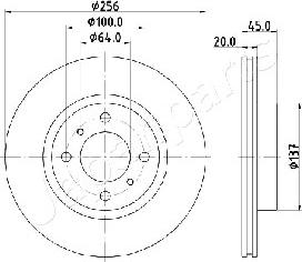 Japanparts DI-551 - Əyləc Diski furqanavto.az