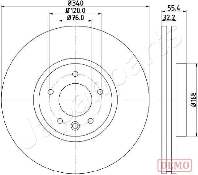 Japanparts DI-0954C - Əyləc Diski furqanavto.az