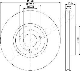 Japanparts DI-0954 - Əyləc Diski furqanavto.az