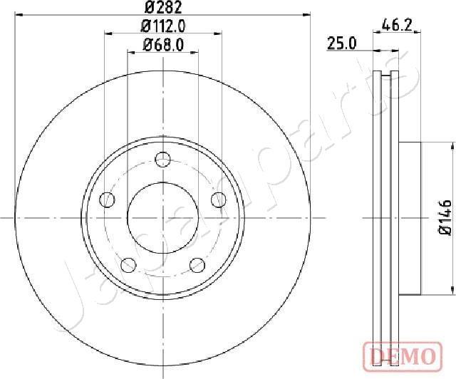 Japanparts DI-0955C - Əyləc Diski furqanavto.az