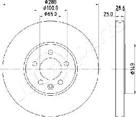 Japanparts DI-0950 - Əyləc Diski furqanavto.az