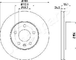 Japanparts DI-0958 - Əyləc Diski furqanavto.az