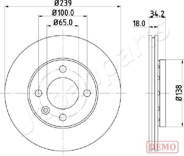 Japanparts DI-0952C - Əyləc Diski furqanavto.az