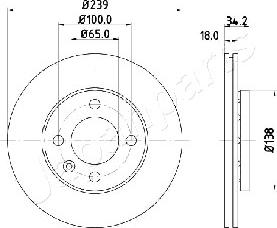 Japanparts DI-0952 - Əyləc Diski furqanavto.az