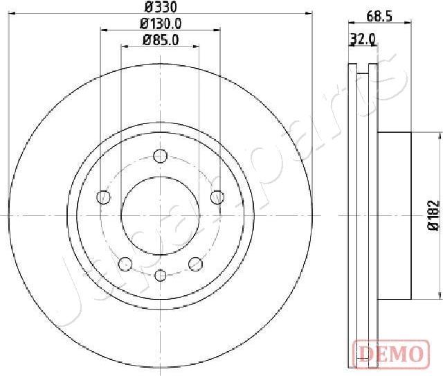 Japanparts DI-0957C - Əyləc Diski furqanavto.az