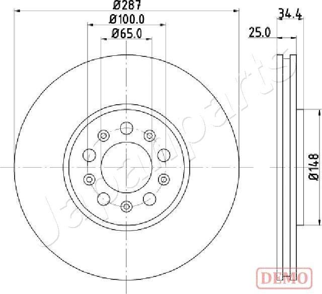 Japanparts DI-0901C - Əyləc Diski www.furqanavto.az