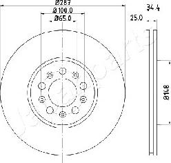 Japanparts DI-0901 - Əyləc Diski furqanavto.az