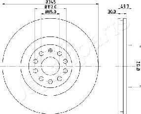 Japanparts DI-0908 - Əyləc Diski furqanavto.az