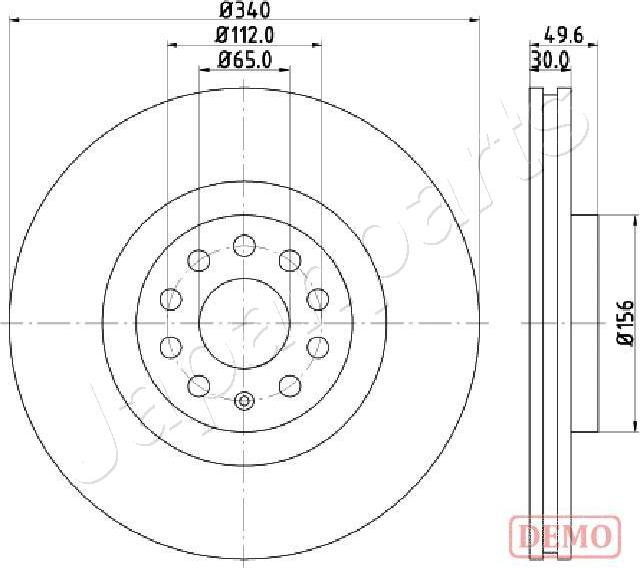 Japanparts DI-0907C - Əyləc Diski furqanavto.az