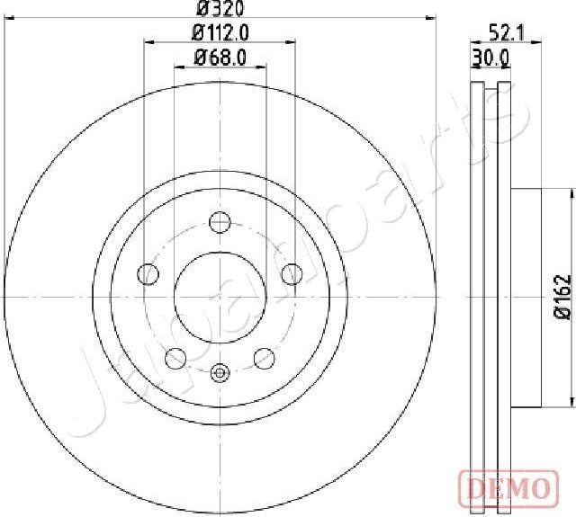 Japanparts DI-0919C - Əyləc Diski furqanavto.az