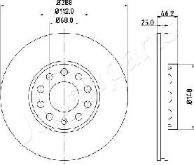 Japanparts DI-0910 - Əyləc Diski furqanavto.az