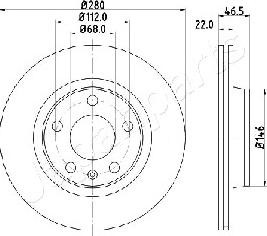 Japanparts DI-0911 - Əyləc Diski furqanavto.az