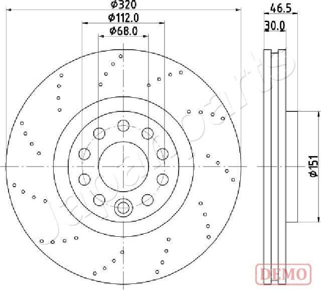 Japanparts DI-0913C - Əyləc Diski furqanavto.az