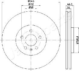 Japanparts DI-0912 - Əyləc Diski furqanavto.az