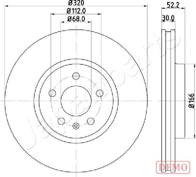 Japanparts DI-0917C - Əyləc Diski furqanavto.az