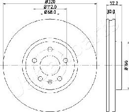 Japanparts DI-0917 - Əyləc Diski furqanavto.az