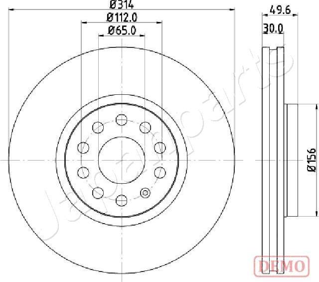 Japanparts DI-0933C - Əyləc Diski furqanavto.az