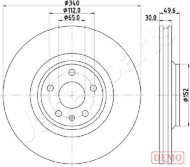 Japanparts DI-0932C - Əyləc Diski furqanavto.az