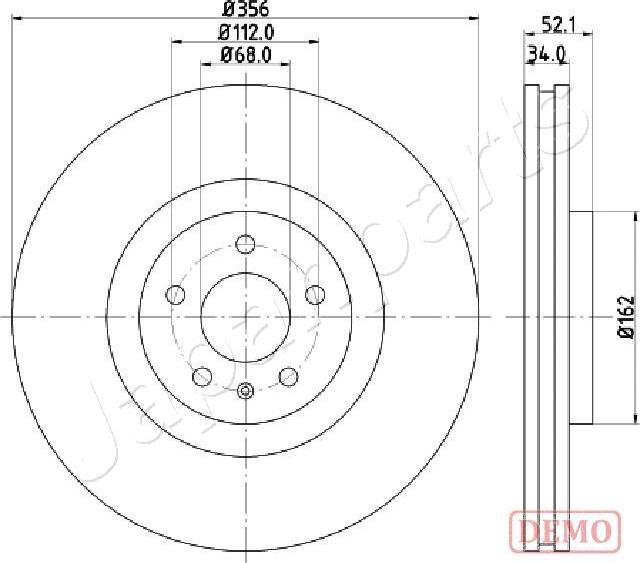 Japanparts DI-0929C - Əyləc Diski furqanavto.az