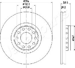 Japanparts DI-0924 - Əyləc Diski furqanavto.az