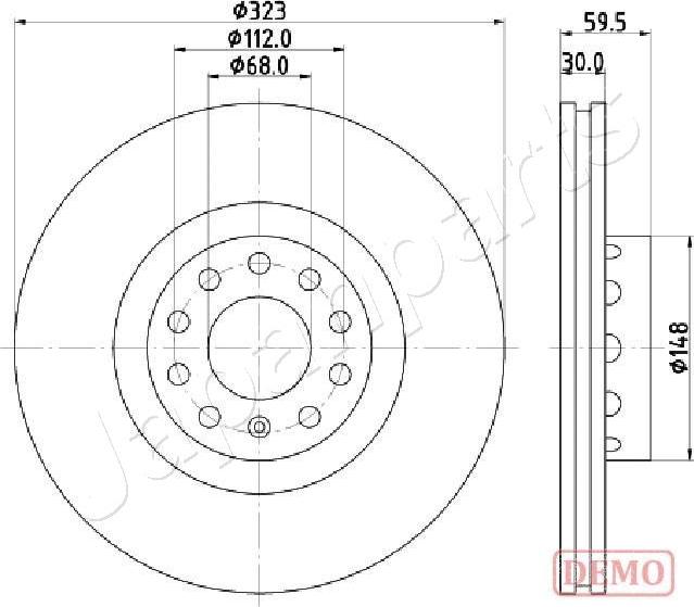 Japanparts DI-0922C - Əyləc Diski furqanavto.az