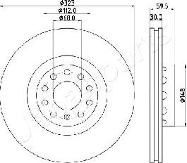 Japanparts DI-0922 - Əyləc Diski furqanavto.az