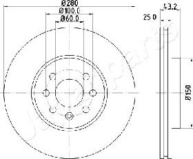 Japanparts DI-0422 - Əyləc Diski furqanavto.az