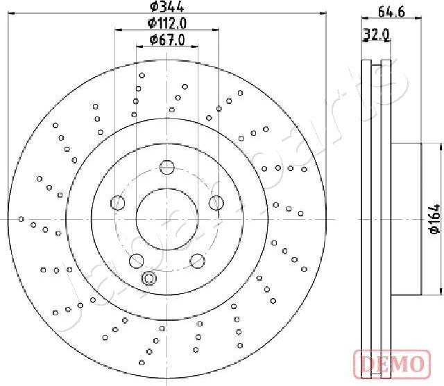 Japanparts DI-0558C - Əyləc Diski furqanavto.az