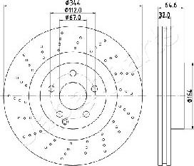 Japanparts DI-0558 - Əyləc Diski furqanavto.az