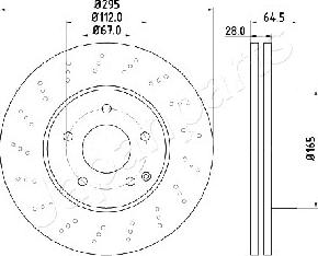 Japanparts DI-0519 - Əyləc Diski furqanavto.az