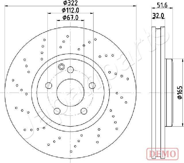 Japanparts DI-0528C - Əyləc Diski furqanavto.az