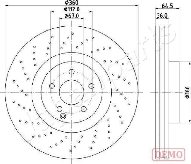 Japanparts DI-0527C - Əyləc Diski furqanavto.az