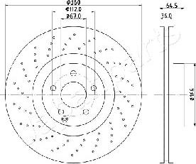 Japanparts DI-0527 - Əyləc Diski furqanavto.az