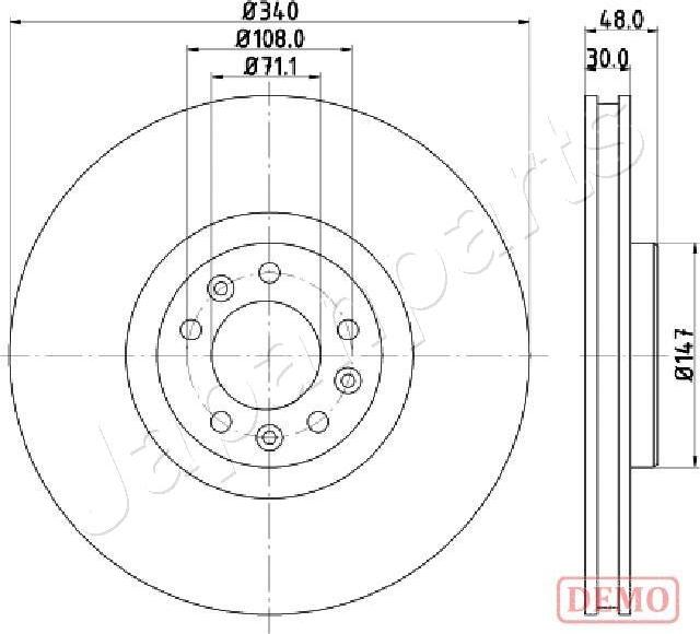 Japanparts DI-0611C - Əyləc Diski furqanavto.az